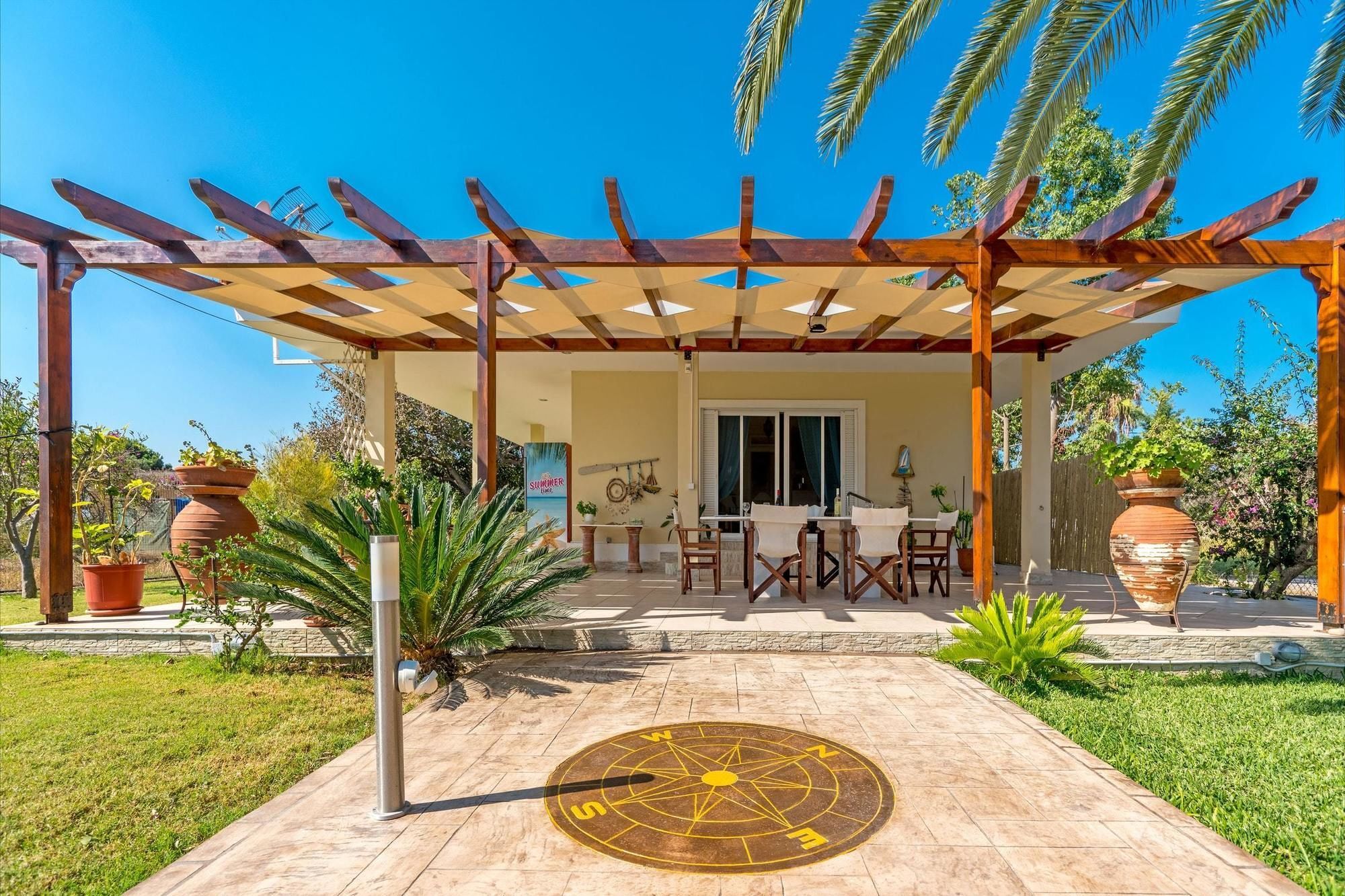 Maria'S Seaside Villa - House With 3 Rooms In Marathon, With Wonderful Luaran gambar