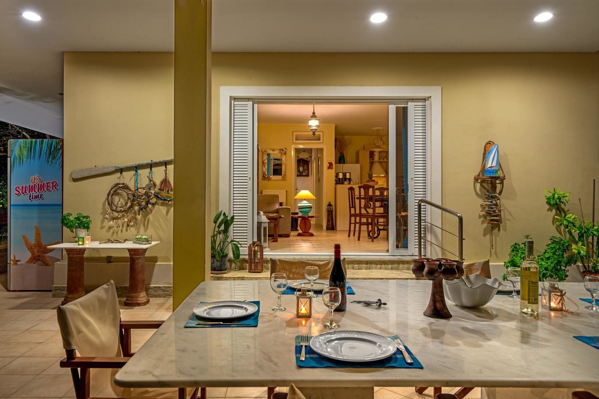 Maria'S Seaside Villa - House With 3 Rooms In Marathon, With Wonderful Luaran gambar