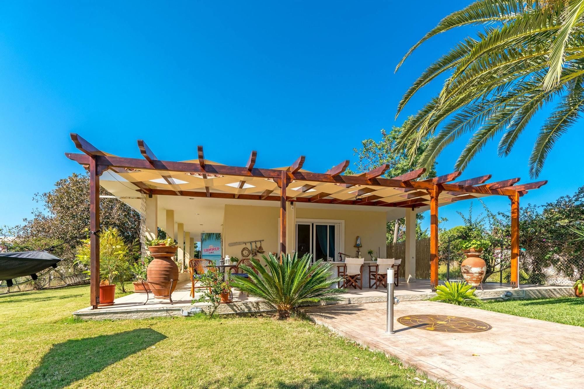 Maria'S Seaside Villa - House With 3 Rooms In Marathon, With Wonderful Luaran gambar